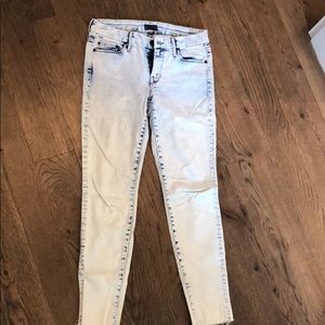 Mother - acid wash jeans.